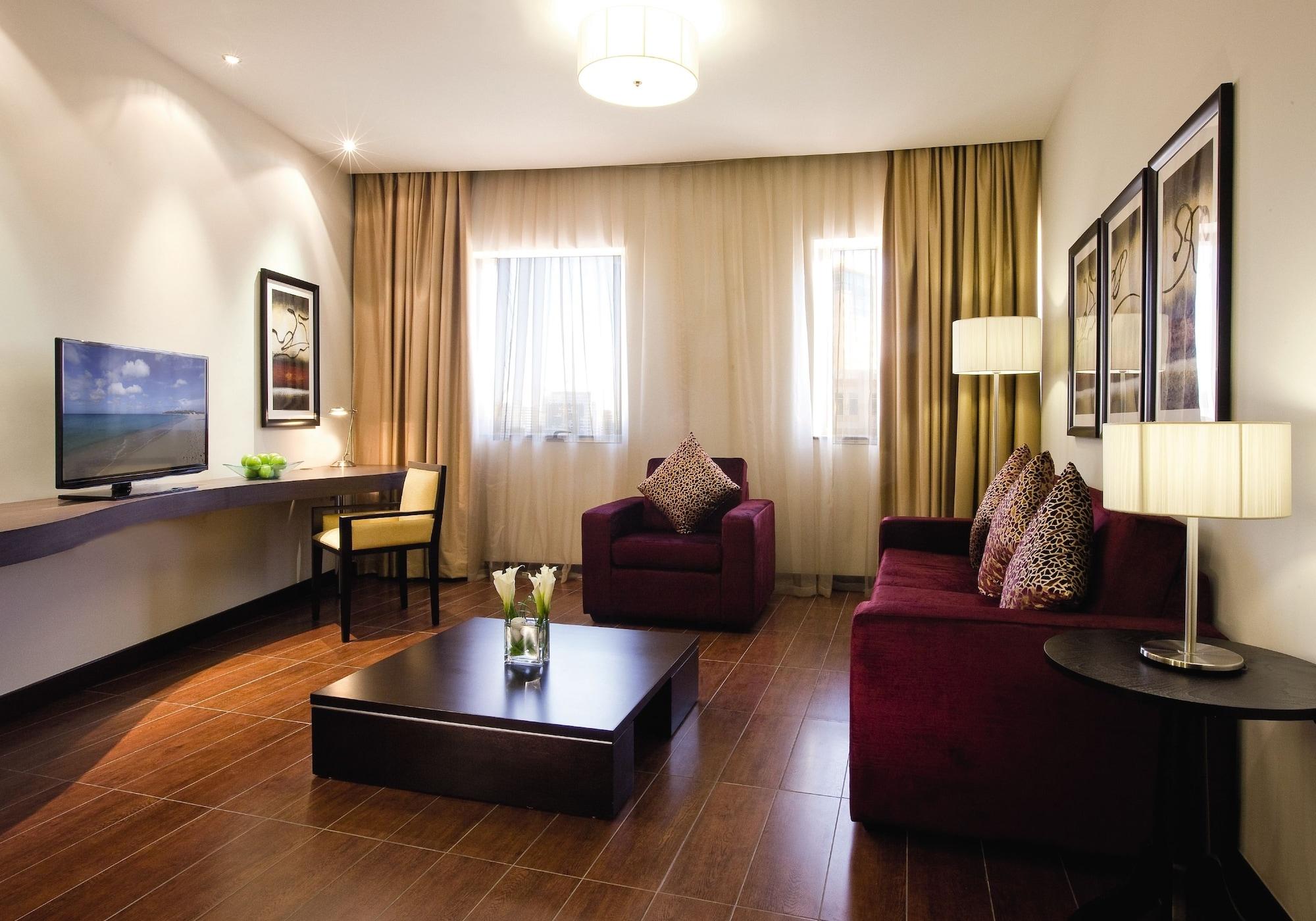 Moevenpick Hotel Apartments Al Mamzar Дубай Екстер'єр фото Living room